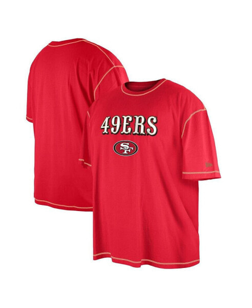 Men's Scarlet San Francisco 49ers Third Down Big and Tall Puff Print T-shirt