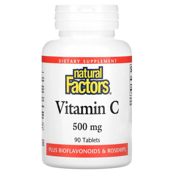 Витамин C 500 мг, 90 таблеток, Natural Factors