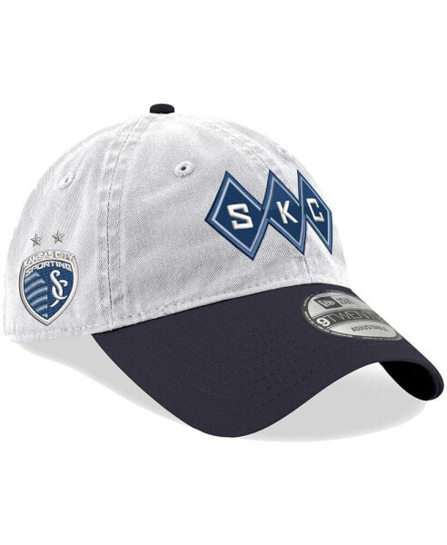 Men's White Sporting Kansas City Jersey Hook 9TWENTY Adjustable Hat