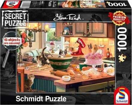 Schmidt Spiele Puzzle PQ 1000 Secret Przy kuchennym stole