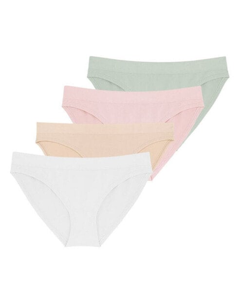 Women's Rosanne 4 Pk. Seamless Soft Touch Fabric Brief Panties