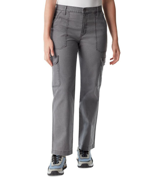 Women's High-Rise Canvas Cargo Pants