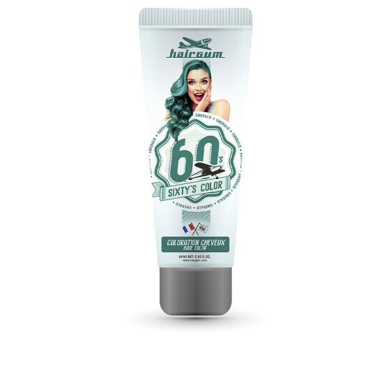 Краска для волос SIXTY'S COLOR #изумрудного оттенка Hairgum