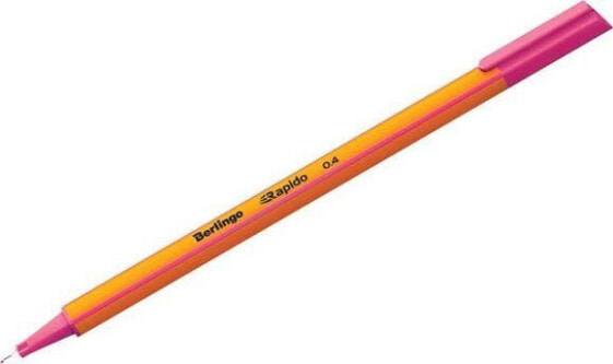Ручка шариковая Berlingo Rapido, розовая, 12 шт, 0.4 мм