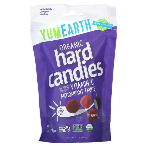 Organic Vitamin C Hard Candies, Antioxidant Fruit, 3.3 oz (93.6 g)