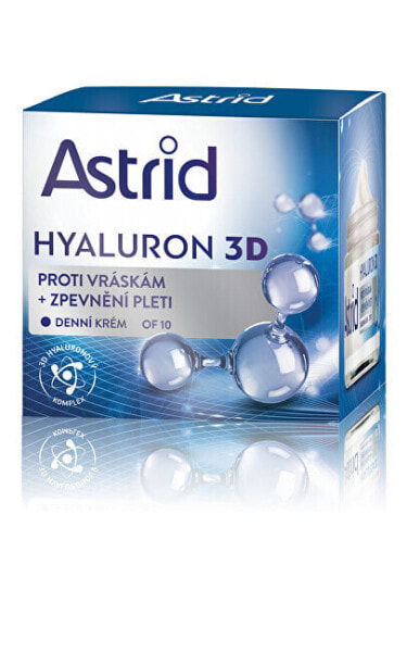 Крем для лица увлажняющий Astrid Firming anti-wrinkle 10 OF Hyaluron 3D 50 мл