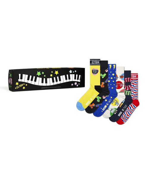 Носки счастливые Happy Socks Elton John 6-Pack Gift Set
