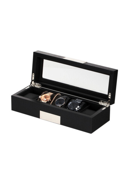 Rothenschild Watch Box RS-2350-5BL for 5 Watches Black