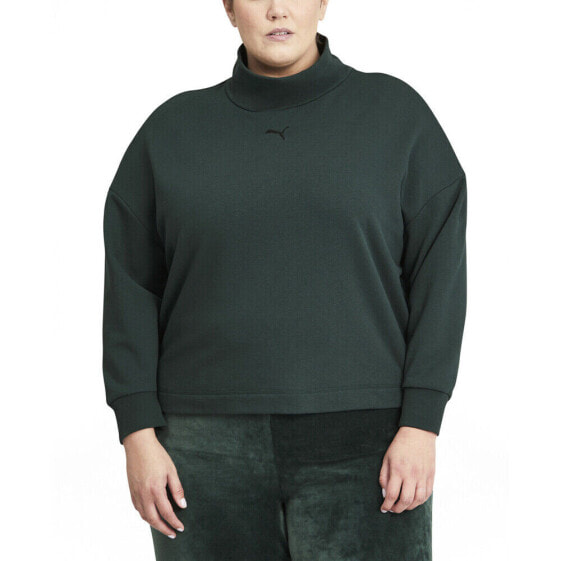 Puma Her High Crewneck Sweatshirt Plus Womens Size 3X Casual Athletic Outerwear