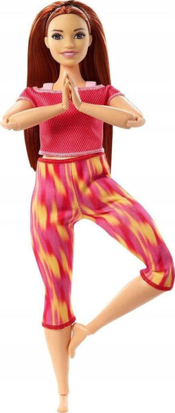 Lalka Barbie Mattel Made to Move - Kwiecista gimnastyczka, zielony strój (FTG80/GXF05)