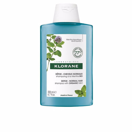 Klorane Detox Shampoo Детоксицирующий мятный шампунь для нормальных волос 200 мл