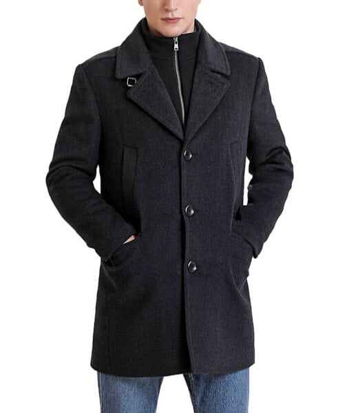 Пальто для прогулок с бретельками из шерстяного микса BGSD Steven для мужчин