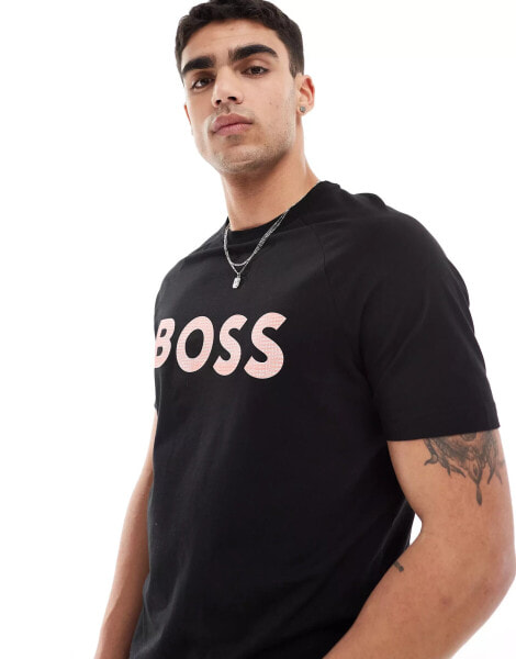 BOSS Green Teebero t-shirt in black