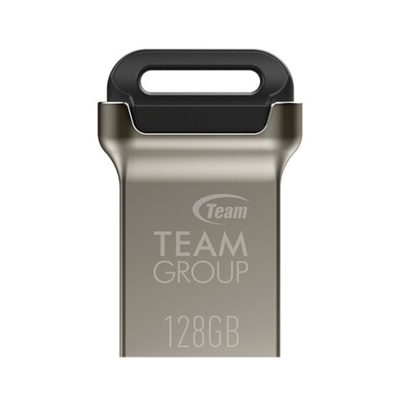 Черный USB Flash накопитель 128 ГБ Team Group C162 Capless - Black