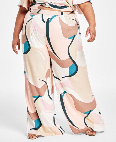 Trendy Plus Size Wide-Leg Pants, Created for Macy's