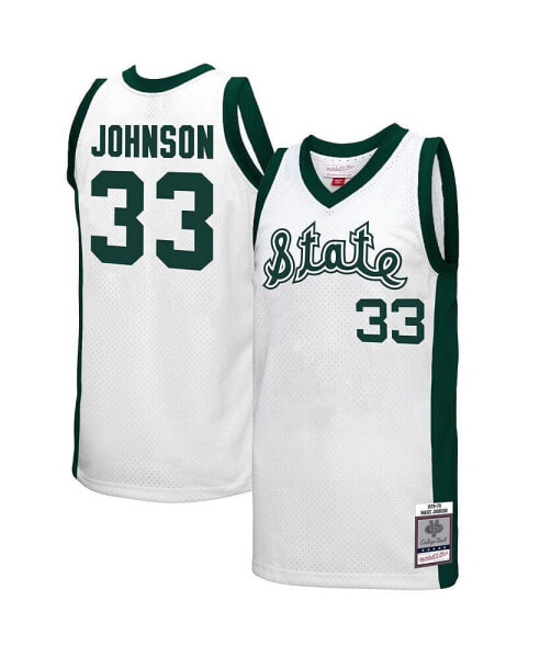 Men's Magic Johnson White Michigan State Spartans 1978 Swingman Throwback Jersey