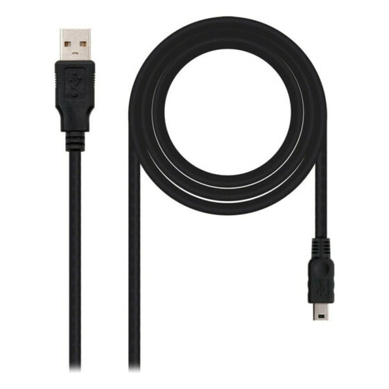 Кабель USB 2.0 A — Mini USB B NANOCABLE 10.01.0405 (4.5 m) Чёрный