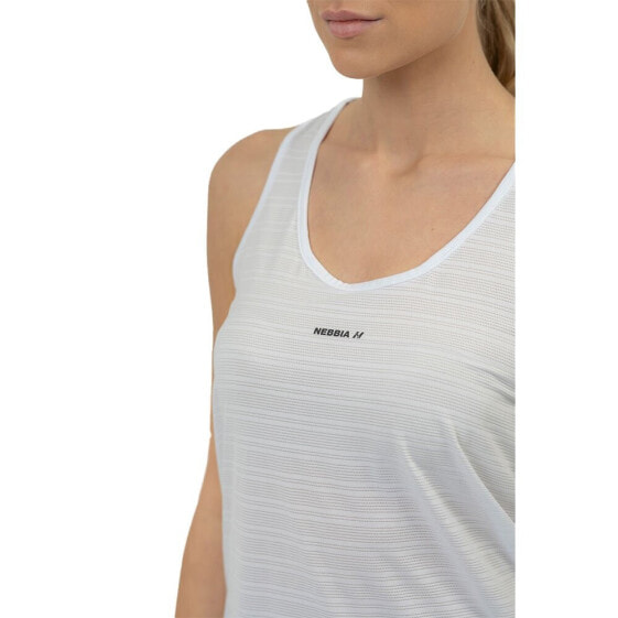 NEBBIA Fit Activewear “Airy” With Reflective Logo 439 sleeveless T-shirt