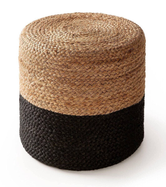 Handgefertigter Jute-Pouf Jutta