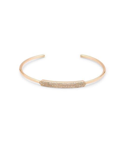 Crystal Pop 18k Gold Plated Cuff Bracelet