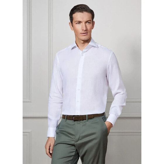 HACKETT Sr Linen long sleeve shirt