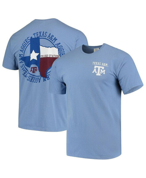 Men's Blue Texas A&M Aggies Flag Local Comfort Color T-shirt