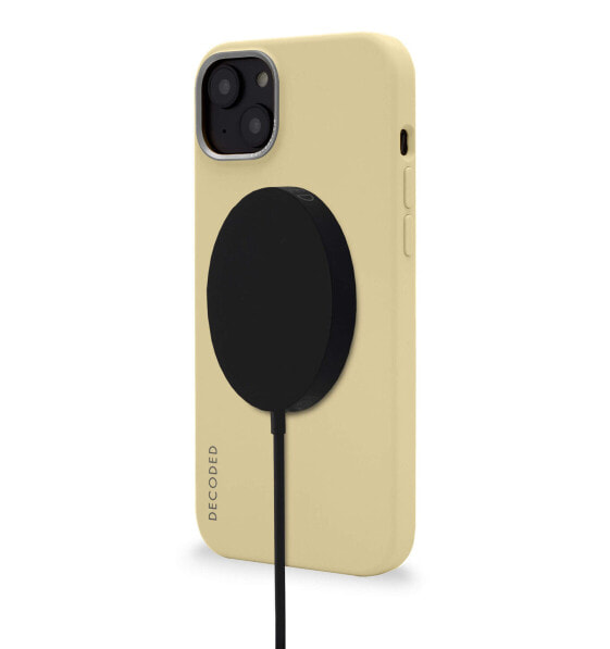Чехол для iPhone 14 Plus Decoded MagSafe силиконовый бежевый