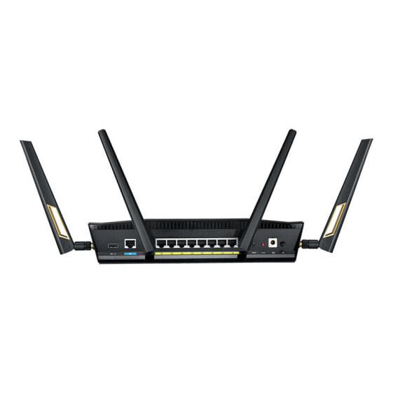 ASUS RT-AX88U - Wi-Fi 6 (802.11ax) - Dual-band (2.4 GHz / 5 GHz) - Ethernet LAN - Black - Tabletop router