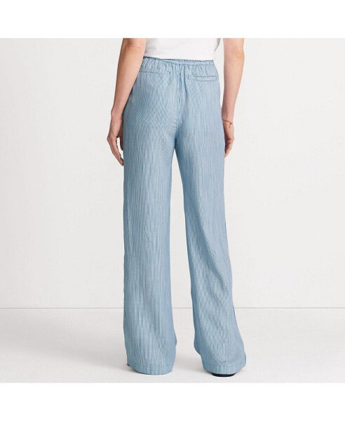 Petite TENCEL Fiber High Rise Wide Leg Pants