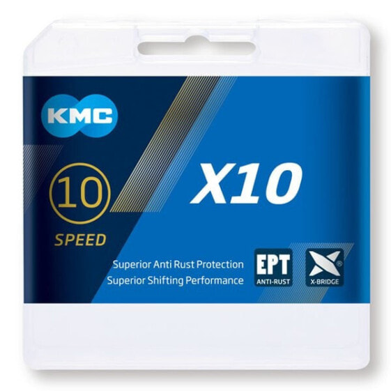 Цепь велосипедная KMC X10 EPT Road/MTB