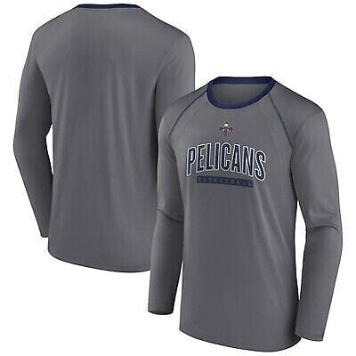 Футболка NBA New Orleans Pelicans Long Sleeve Gray Pick and Roll