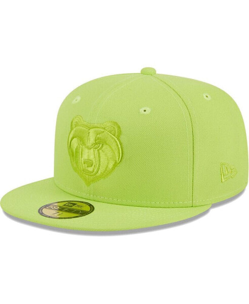 Men's Neon Green Memphis Grizzlies Spring Color Pack 59FIFTY Fitted Hat