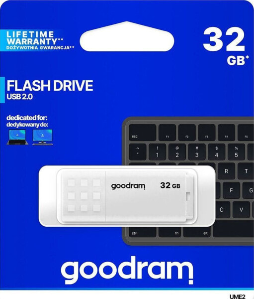 Pendrive GoodRam UME2, 32 GB (UME2-0320W0R11)