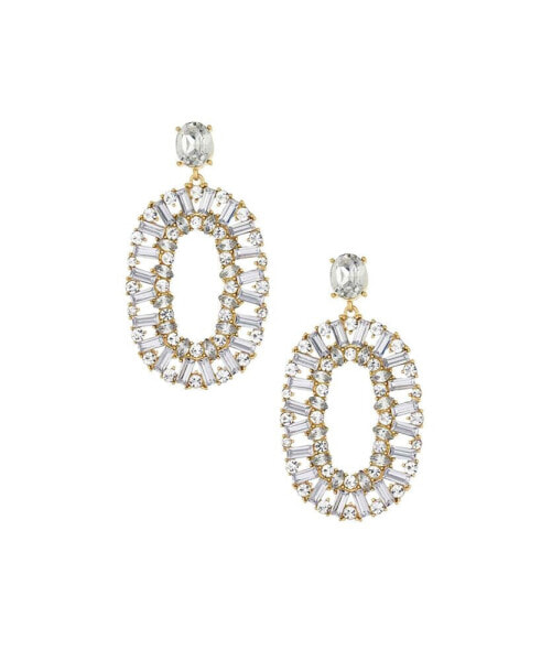 Серьги Ettika Sparkle Oval Dangle