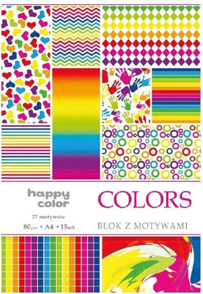 Happy Color Blok A4/10 z motywami Colors HAPPY COLOR
