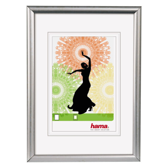 Hama Madrid - Glass,Plastic - Silver - Single picture frame - 20 x 30 cm - Reflective - 300 mm