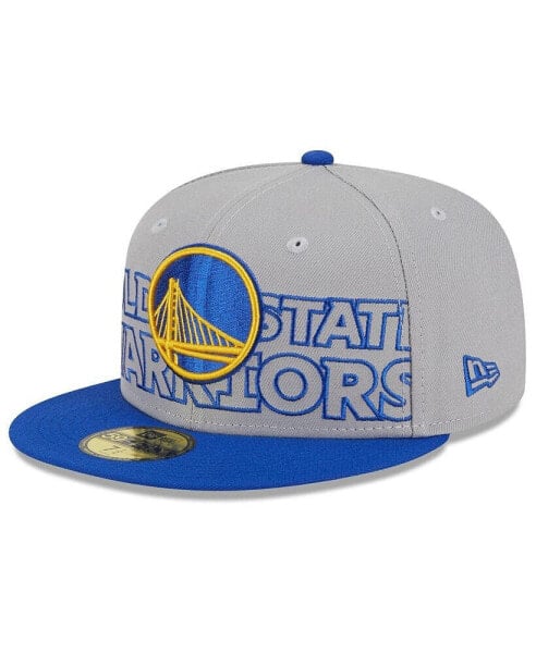 Men's Gray, Royal Golden State Warriors 2023 NBA Draft Two-Tone 59FIFTY Fitted Hat