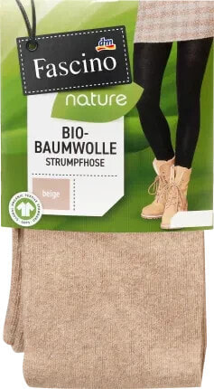 Strumpfhose mit Bio-Baumwolle, Gr. 50/52, beige, 1 St