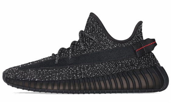 Кроссовки Adidas Yeezy 350 V2 Static Black (Reflective) (Черный)