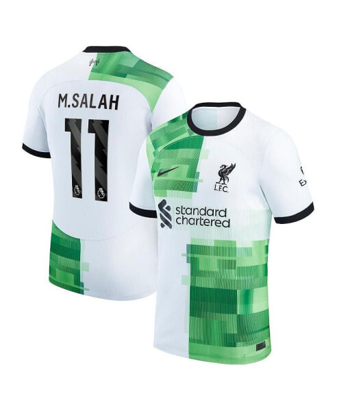 Men's Mohamed Salah White Liverpool 2023/24 Away Replica Player Jersey