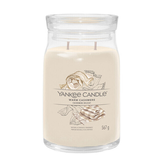 Ароматическая свеча Yankee Candle Warm Cashmere в стекле большого размера 567 г