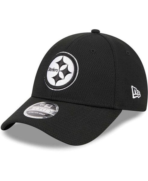 Men's Black Pittsburgh Steelers Main B-Dub 9FORTY Adjustable Hat