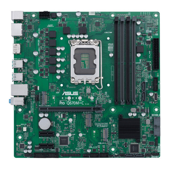 ASUS PRO Q670M-C-CSM - Intel - LGA 1700 - Intel® Celeron® - Intel® Core™ i3 - Intel® Core™ i5 - Intel® Core™ i7 - Intel® Core™ i9 - Intel Pentium G - LGA 1700 - 128 GB - DDR5-SDRAM