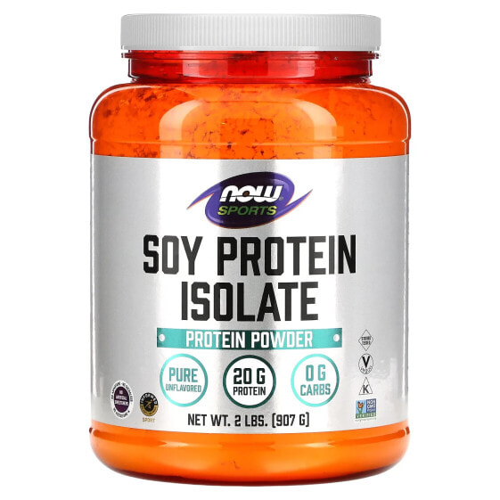 Спортивный протеин изофлавоновой сои NOW, Pure Unflavored, 2 фунта (907 г)