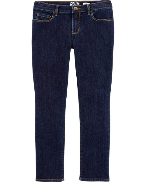 Kid Dark Wash Plus-Fit Super Skinny-Leg Jeans 4P