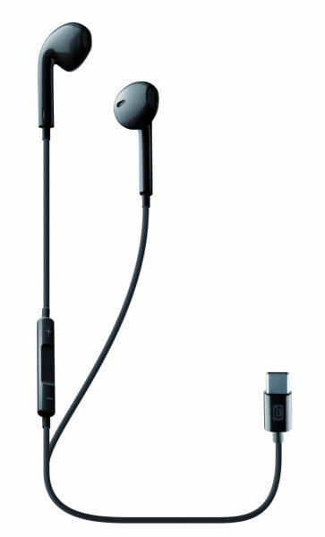 Cellularline USB-C Kopfhörer mit Mikrofon Schwarz - Headphones - Microphone