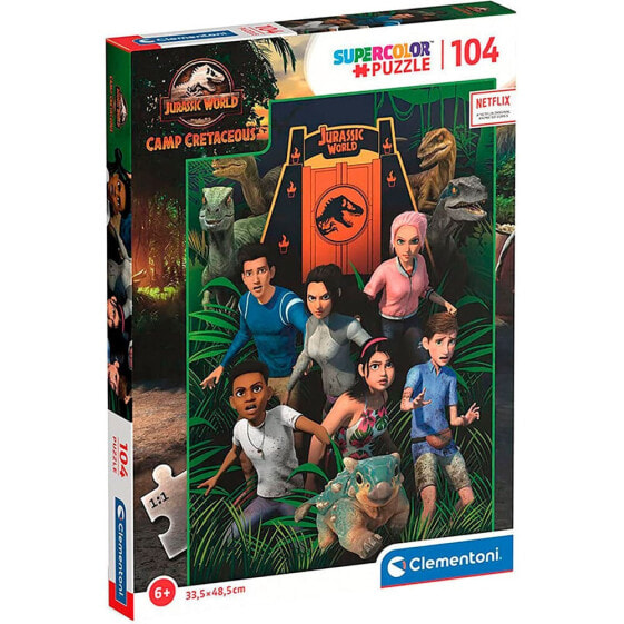 CLEMENTONI Camp Cretacerous Jurassic World Puzzle 104 Pieces