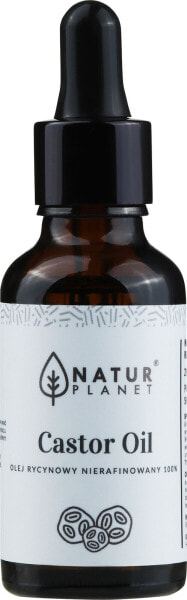 100% Unraffiniertes Rizinusöl - Natur Planet Castor Oil 30 ml