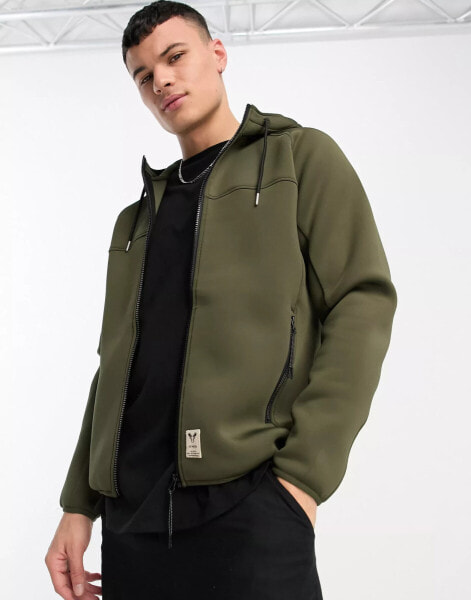 Fat Moose hooded jacket in khaki