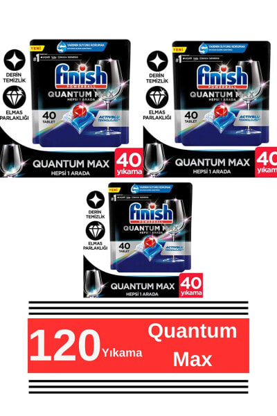 Powerball Quantum Max 40 Kapsül 3 Paket 40x3 120 Yıkama